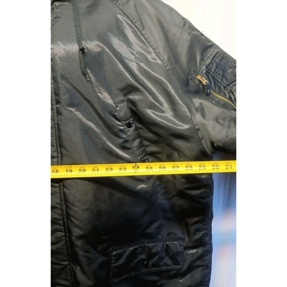 Army Navy Sateen Snow Parka 2XL Full Zip Fur Trim Hood Pockets Heavy Winter Snow - Picture 5 of 11